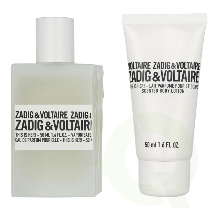 Zadig & Voltaire This Is Her! Giftset 100 ml Edp Spray 50ml/Body Lotion 50ml i gruppen SKØNHED & HELSE / Duft & Parfume / Parfume / Parfume kasser hos TP E-commerce Nordic AB (D25747)