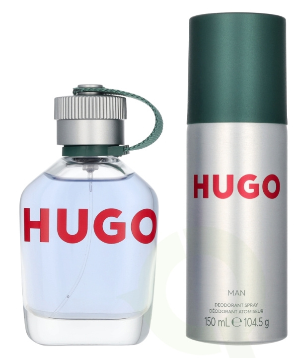 Hugo Boss Hugo Man Giftset 225 ml Edt Spray 75ml/Deodorant Spray 150ml i gruppen SKØNHED & HELSE / Duft & Parfume / Parfume / Parfume kasser hos TP E-commerce Nordic AB (D25750)
