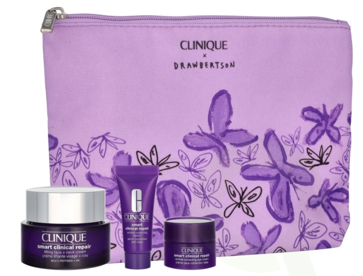 Clinique Smart Clinical Repair Set 65 ml Smart Clinical Repair Lifting Face + Neck Cream 50ml/Smart Clinical Repair Wrinkle Correcting Serum 10ml (promo) /Smart Clinical Reapir Wrinkle Correcting Eye Cream 5ml (promo) i gruppen SKØNHED & HELSE / Hudpleje / Ansigt hos TP E-commerce Nordic AB (D25781)