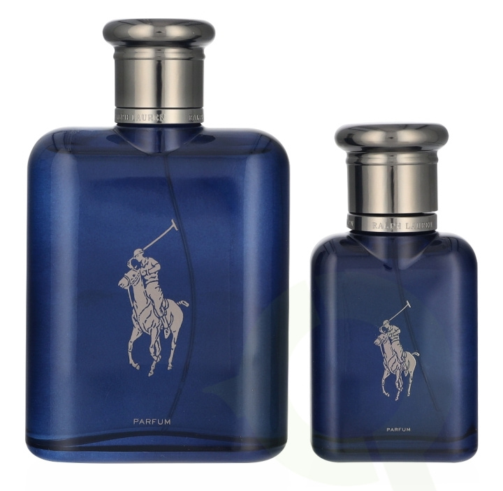 Ralph Lauren Men\'s Polo Blue Parfum Giftset 165 ml Edp Spray 125ml/Edp Spray 40ml i gruppen SKØNHED & HELSE / Duft & Parfume / Parfume / Parfume til ham hos TP E-commerce Nordic AB (D25785)