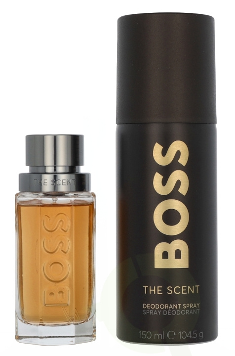 Hugo Boss The Scent Giftset 200 ml Edt Spray 50ml/Deodorant Spray 150ml i gruppen SKØNHED & HELSE / Duft & Parfume / Parfume / Parfume til ham hos TP E-commerce Nordic AB (D25868)