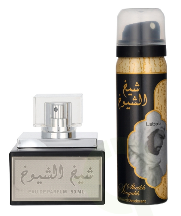 Lattafa Sheikh Al Shuyukh Giftset 100 ml Edp Spray 50ml/Deodorant Spray 50ml i gruppen SKØNHED & HELSE / Duft & Parfume / Parfume / Parfume til hende hos TP E-commerce Nordic AB (D25899)
