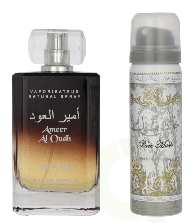 Lattafa Ameer Al Oudh Giftset 150 ml Edp Spray 100ml/Deo Spray 50ml i gruppen SKØNHED & HELSE / Duft & Parfume / Parfume / Unisex hos TP E-commerce Nordic AB (D25920)