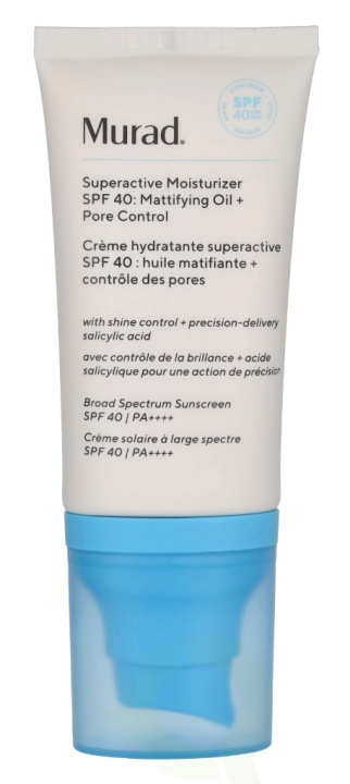 Murad Superactive Moisturizer Oil + Pore Control SPF40 50 ml i gruppen SKØNHED & HELSE / Hudpleje / Ansigt / Dagcreme hos TP E-commerce Nordic AB (D26066)