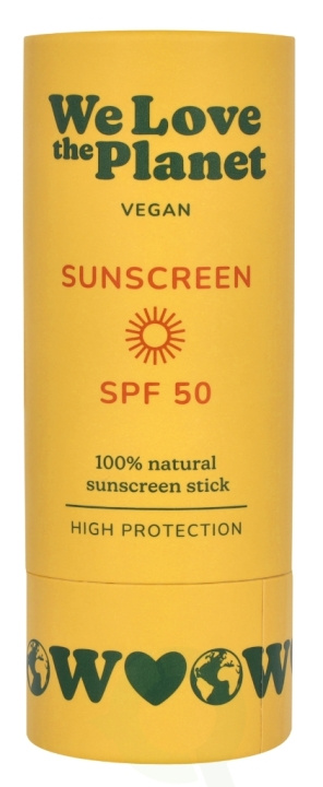 We Love The Planet Sunscreen Stick SPF50 40 g i gruppen SKØNHED & HELSE / Hudpleje / Tanning / Solbeskyttelse hos TP E-commerce Nordic AB (D26069)