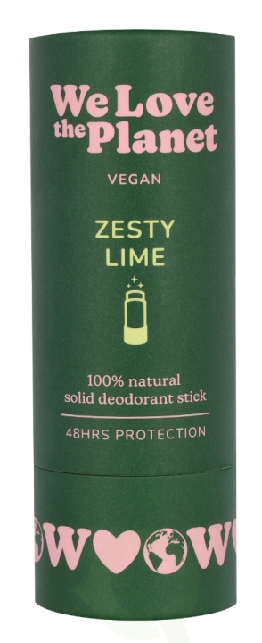 We Love The Planet Vegan Deodorant Stick 40 g Zesty Lime i gruppen SKØNHED & HELSE / Duft & Parfume / Deodorant hos TP E-commerce Nordic AB (D26077)