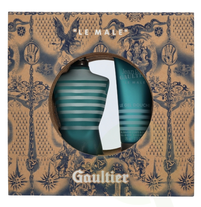 Jean Paul Gaultier Le Male Giftset 200 ml Edt Spray 125ml/Shower Gel 75ml i gruppen SKØNHED & HELSE / Duft & Parfume / Parfume / Parfume kasser hos TP E-commerce Nordic AB (D26094)