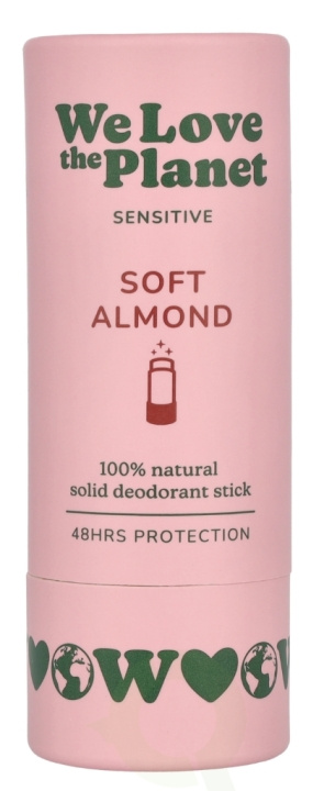 We Love The Planet Sensitive Deodorant Stick 40 g Soft Almond i gruppen SKØNHED & HELSE / Duft & Parfume / Deodorant hos TP E-commerce Nordic AB (D26116)