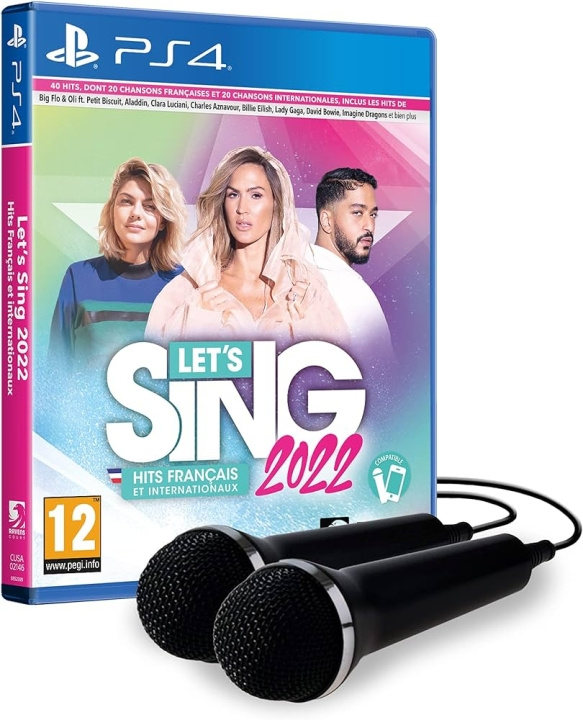 Let\'s Sing 2022 + 2 MIC. (FR/Multi in Game) (PS4) i gruppen HJEMMEELEKTRONIK / Spilkonsoller og tilbehør / Sony PlayStation 4 / Spil hos TP E-commerce Nordic AB (D26227)