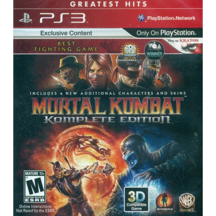 Mortal Kombat Komplete Edition (Greatest Hits) (Import) i gruppen HJEMMEELEKTRONIK / Spilkonsoller og tilbehør / Sony PlayStation 3 hos TP E-commerce Nordic AB (D26284)