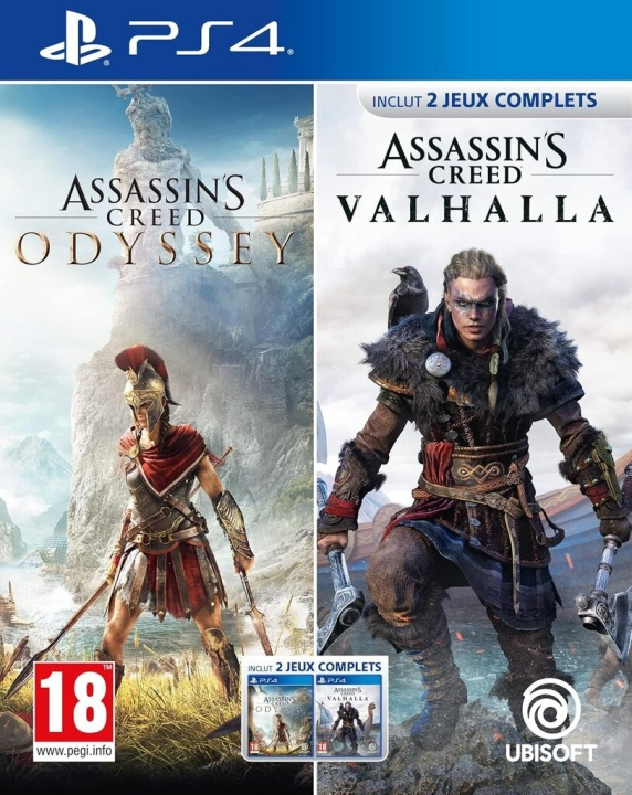 Assassin\'s Creed Odyssey + Valhalla (PS4) i gruppen HJEMMEELEKTRONIK / Spilkonsoller og tilbehør / Sony PlayStation 4 / Spil hos TP E-commerce Nordic AB (D26434)