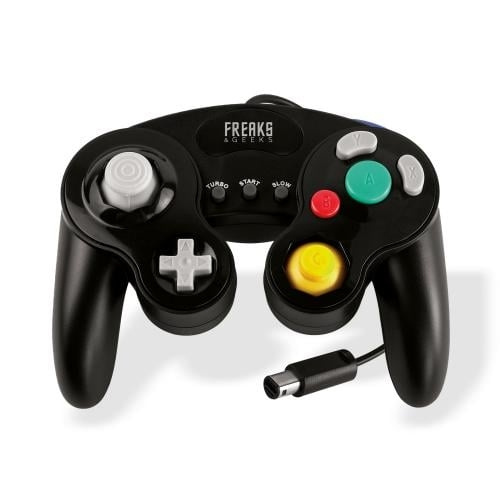 Trade Invaders Wii/GC Black Controller with Turbo and Slow Motion i gruppen HJEMMEELEKTRONIK / Spilkonsoller og tilbehør / Nintendo Wii hos TP E-commerce Nordic AB (D26833)