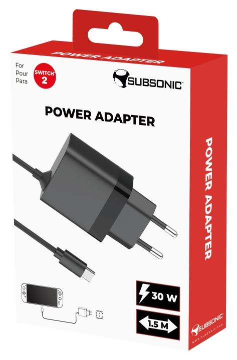 SuBsonic Opladning af SWITCH 2 i gruppen HJEMMEELEKTRONIK / Spilkonsoller og tilbehør / Nintendo Switch 2 / Tilbehør hos TP E-commerce Nordic AB (D26922)