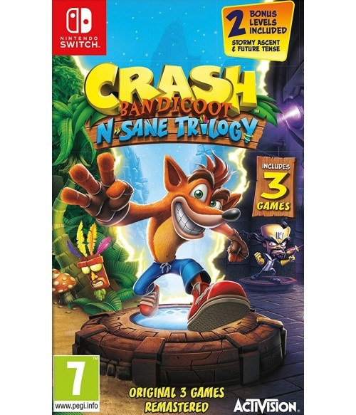 Crash Bandicoot - N\'Sane Trilogy Remastered (Switch) i gruppen HJEMMEELEKTRONIK / Spilkonsoller og tilbehør / Nintendo Switch / Spil hos TP E-commerce Nordic AB (D26956)