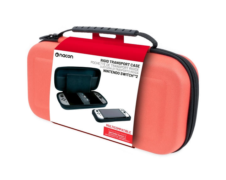 NACON Klassisk Taske L - Nintendo Switch 2 - Pastel Rød i gruppen HJEMMEELEKTRONIK / Spilkonsoller og tilbehør / Nintendo Switch 2 / Tilbehør hos TP E-commerce Nordic AB (D26989)
