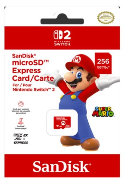 SanDisk Nintendo Switch 2 Micro SD Exp i gruppen HJEMMEELEKTRONIK / Spilkonsoller og tilbehør / Nintendo Switch 2 / Tilbehør hos TP E-commerce Nordic AB (D27043)