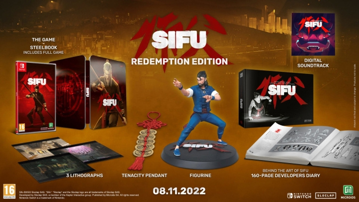 SIFU Redemption Edition (Collector\'s Edition) (Switch) i gruppen HJEMMEELEKTRONIK / Spilkonsoller og tilbehør / Nintendo Switch / Spil hos TP E-commerce Nordic AB (D27067)