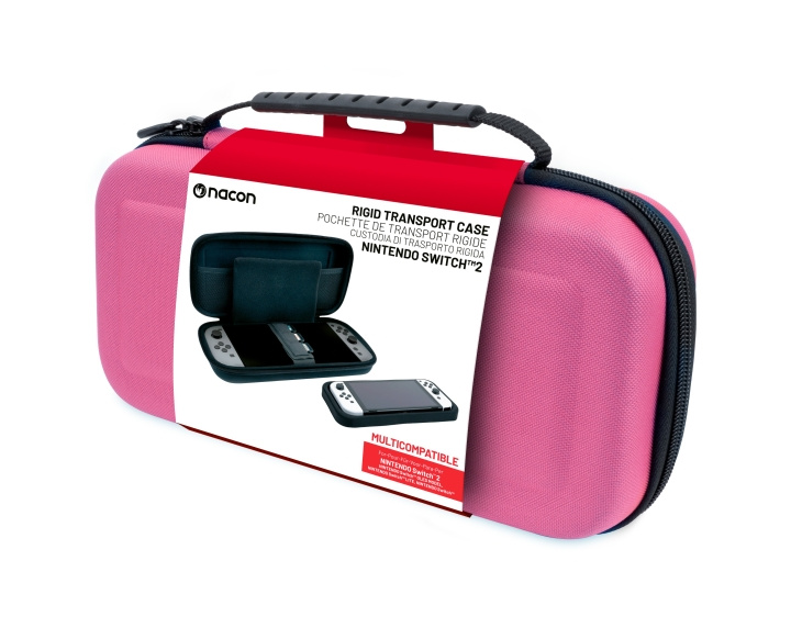 NACON Klassisk Taske L - Nintendo Switch 2 - Pink i gruppen HJEMMEELEKTRONIK / Spilkonsoller og tilbehør / Nintendo Switch 2 / Tilbehør hos TP E-commerce Nordic AB (D27247)