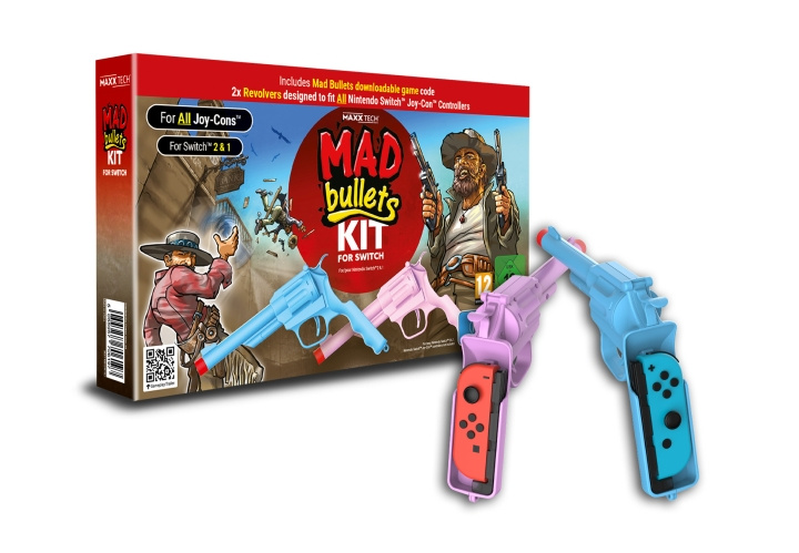 Maxx Tech Mad Bullets CIB med Switch 2 & 1-kompatibelt tilbehør i gruppen HJEMMEELEKTRONIK / Spilkonsoller og tilbehør / Nintendo Switch 2 / Tilbehør hos TP E-commerce Nordic AB (D27510)