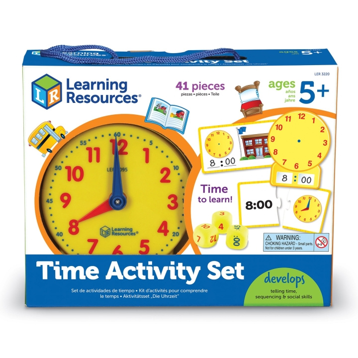 Learning Resources Aktivitetssæt med tid (LSP3220-SCA) i gruppen LEGETØJ, BØRN & BABY / Babyleg (0-3 år) / Aktivitetslegetøj hos TP E-commerce Nordic AB (D27519)