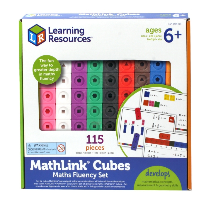 Learning Resources MathLink®-kuber - sæt til flydende matematik (LSP4299-SCA) i gruppen LEGETØJ, BØRN & BABY / Legetøj / Bygge legesager / Klodser hos TP E-commerce Nordic AB (D27527)