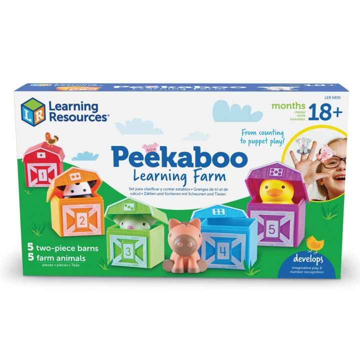 Learning Resources Peekaboo Learning Farm (LSP6805-SCA) i gruppen LEGETØJ, BØRN & BABY / Babyleg (0-3 år) / Aktivitetslegetøj hos TP E-commerce Nordic AB (D27550)