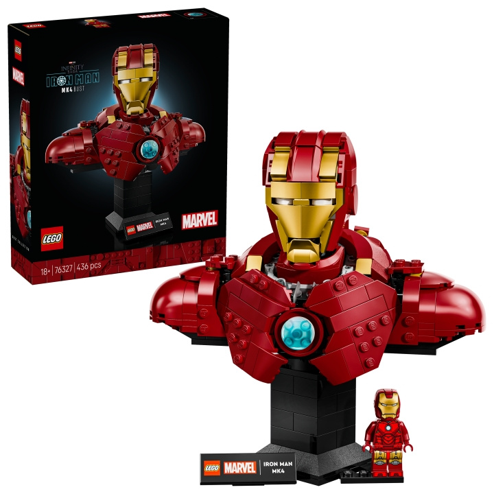 LEGO Superhelte - Iron Man MK4-buste (76327) i gruppen LEGETØJ, BØRN & BABY / Legetøj / Bygge legesager / Lego hos TP E-commerce Nordic AB (D27564)