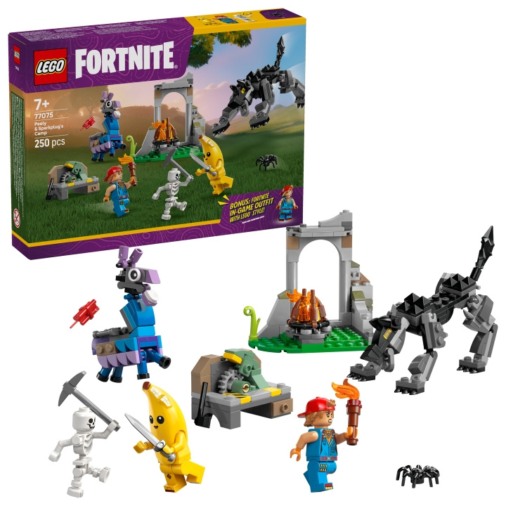 LEGO Fortnite - Peely & Sparkplugs lejr (77075) i gruppen LEGETØJ, BØRN & BABY / Legetøj / Bygge legesager / Lego hos TP E-commerce Nordic AB (D27565)