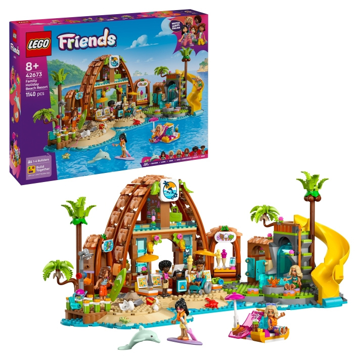 LEGO LEGO Friends - familieferiested ved stranden (42673) i gruppen LEGETØJ, BØRN & BABY / Legetøj / Bygge legesager / Lego hos TP E-commerce Nordic AB (D27604)