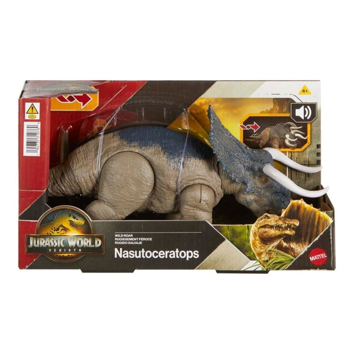 Jurassic World Rebirth Wild Roar - Nasutoceratops i gruppen LEGETØJ, BØRN & BABY / Legetøj / Figurer, miniaturer og tilbehør hos TP E-commerce Nordic AB (D27619)