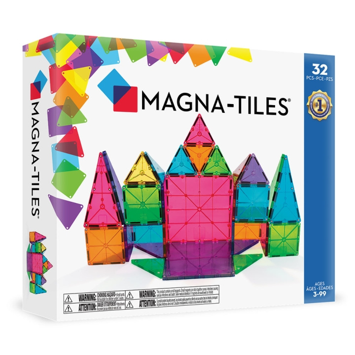 Magna Tiles MAGNA-TILES - Klassisk sæt med 32 dele (90208) i gruppen LEGETØJ, BØRN & BABY / Legetøj / Bygge legesager / Klodser hos TP E-commerce Nordic AB (D27631)