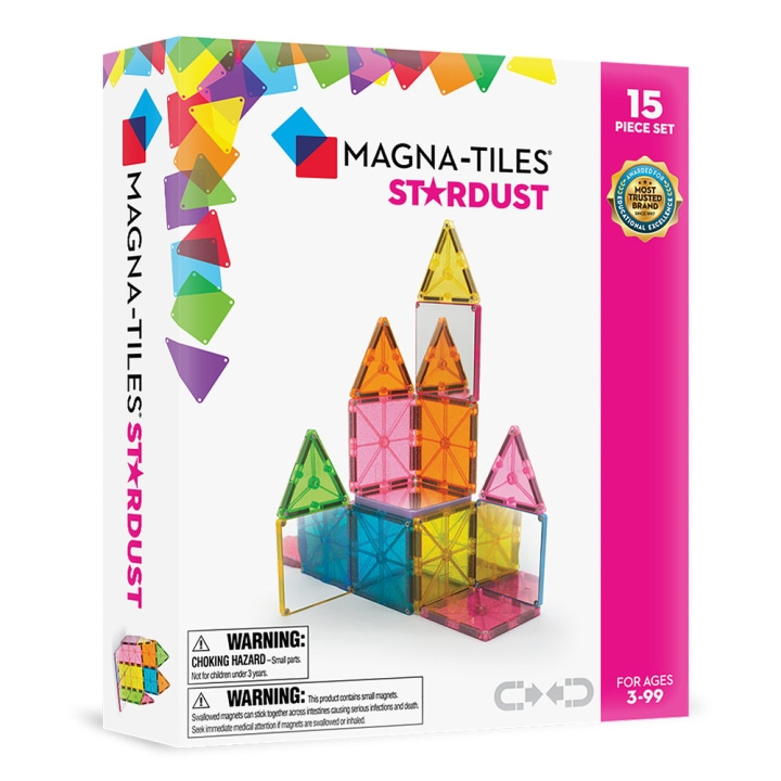 Magna Tiles MAGNA-TILES - Stardust-sæt med 15 dele (90210) i gruppen LEGETØJ, BØRN & BABY / Legetøj / Bygge legesager / Klodser hos TP E-commerce Nordic AB (D27633)