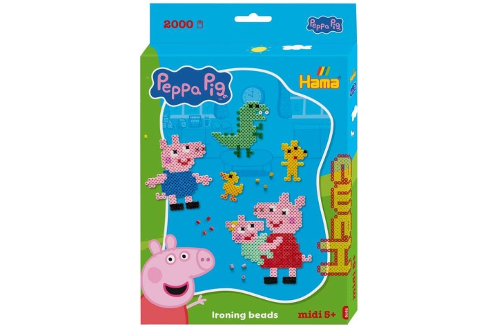 HAMA Beads Hama - Midi hængekasse Peppa Pig + lillesøster (387976) i gruppen LEGETØJ, BØRN & BABY / Legetøj / Figurer, miniaturer og tilbehør hos TP E-commerce Nordic AB (D27657)