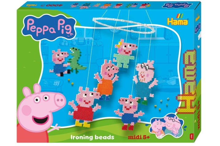 HAMA Beads Hama - Midi-gaveæske Peppa Pig Family & Little Sister (387917) i gruppen LEGETØJ, BØRN & BABY / Legetøj / Figurer, miniaturer og tilbehør hos TP E-commerce Nordic AB (D27658)