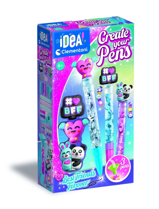 Clementoni Create your Pens - BFF Best Friends Forever (I-18162) i gruppen LEGETØJ, BØRN & BABY / Legetøj / Hobbyartikler hos TP E-commerce Nordic AB (D27682)