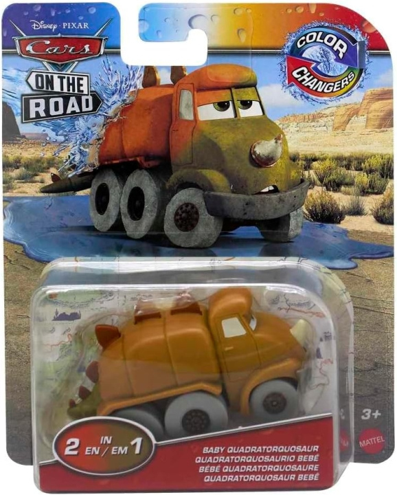 Disney Biler - Color Changers - Baby Quadratorquosaur (HDM68) i gruppen LEGETØJ, BØRN & BABY / Legetøj / Legetøjsbiler hos TP E-commerce Nordic AB (D27753)