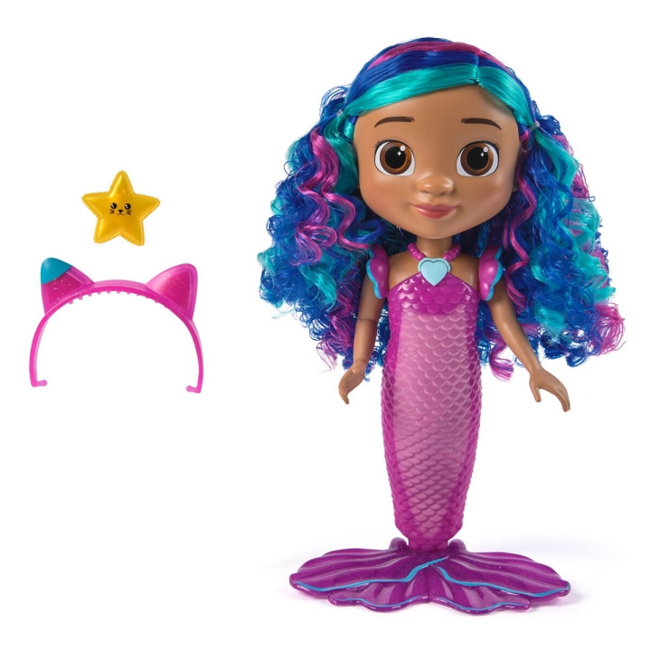 Gabby\'s Dollhouse Gabby\'s Movie Sing & Shine Havfrue Gabby dukke 36 cm (6074338) i gruppen LEGETØJ, BØRN & BABY / Legetøj / Figurer, miniaturer og tilbehør hos TP E-commerce Nordic AB (D27769)