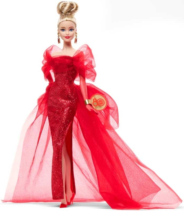 Barbie Mattel 80-års jubilæumsdukke (JBJ17) i gruppen LEGETØJ, BØRN & BABY / Legetøj / Docks og tilbehør hos TP E-commerce Nordic AB (D27781)