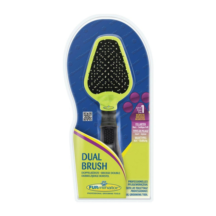 Furminator Dobbelt plejebørste - (640.7232) i gruppen SKØNHED & HELSE / Hår og styling / Hårbørster hos TP E-commerce Nordic AB (D27791)