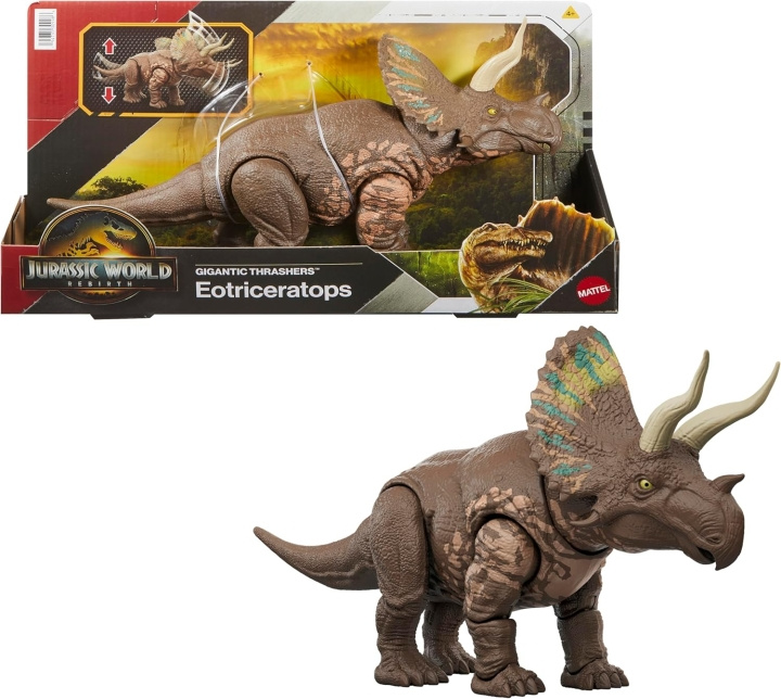 Jurassic World Kæmpestore Thrashers - Eotriceratops i gruppen LEGETØJ, BØRN & BABY / Legetøj / Figurer, miniaturer og tilbehør hos TP E-commerce Nordic AB (D27793)