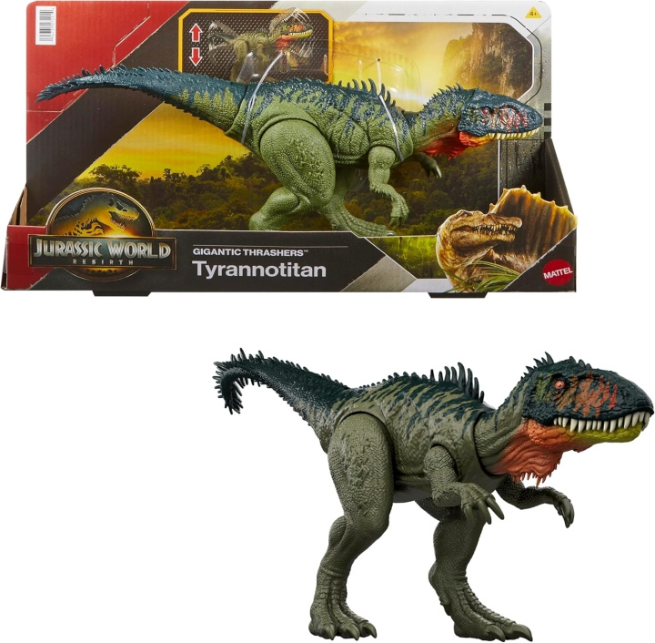 Jurassic World Kæmpestore Thrashers - Tyrannotitian i gruppen LEGETØJ, BØRN & BABY / Legetøj / Figurer, miniaturer og tilbehør hos TP E-commerce Nordic AB (D27794)