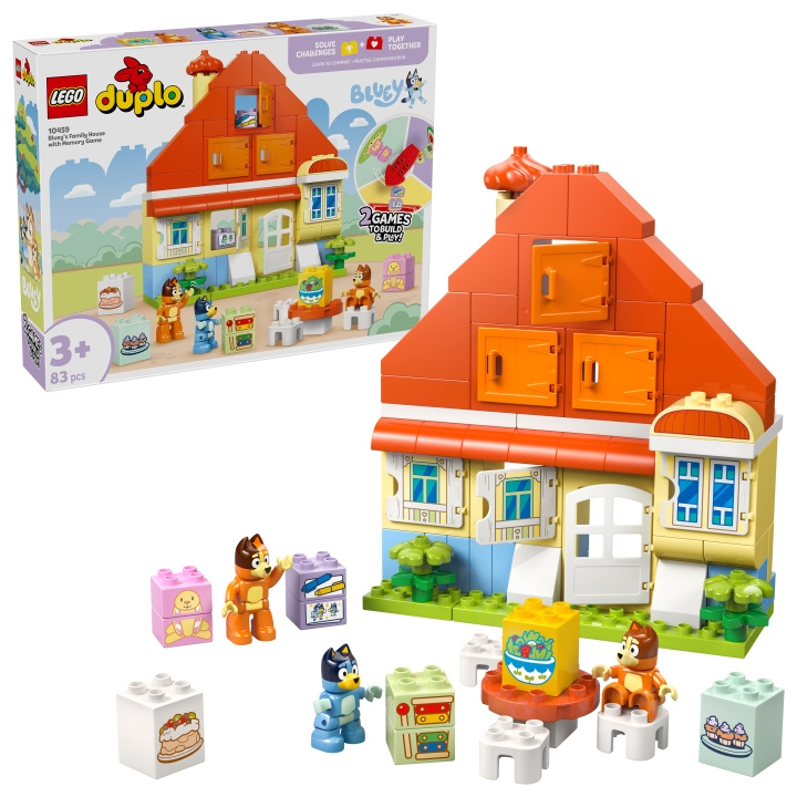 LEGO DUPLO Bluey - Blueys familiehus med hukommelsesspil (10459) i gruppen LEGETØJ, BØRN & BABY / Legetøj / Bygge legesager / Lego hos TP E-commerce Nordic AB (D27798)