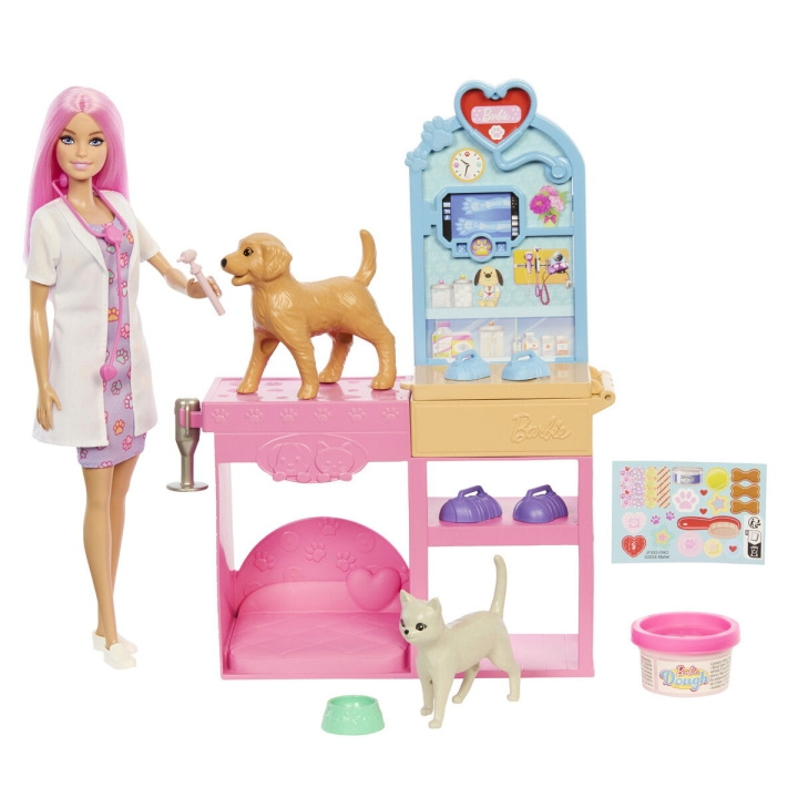 Barbie Dyrlægeklinik med hurtig afstøbning (JFX93) i gruppen LEGETØJ, BØRN & BABY / Legetøj / Docks og tilbehør hos TP E-commerce Nordic AB (D27857)