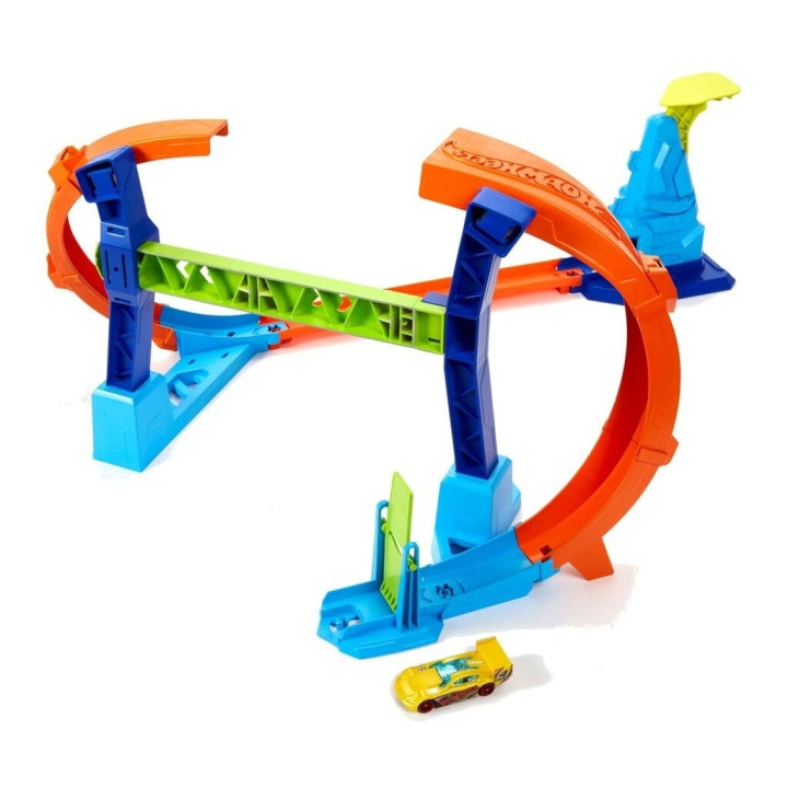 Hot Wheels Stunt Tracks Corkscrew Jump Champion (JFH36) i gruppen LEGETØJ, BØRN & BABY / Legetøj / Legesæt hos TP E-commerce Nordic AB (D27875)