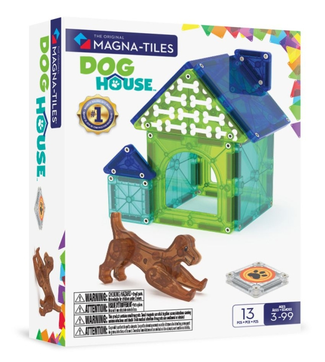 Magna Tiles MAGNA-TILES - Hundehus 13 dele (90356) i gruppen LEGETØJ, BØRN & BABY / Legetøj / Bygge legesager / Klodser hos TP E-commerce Nordic AB (D27885)