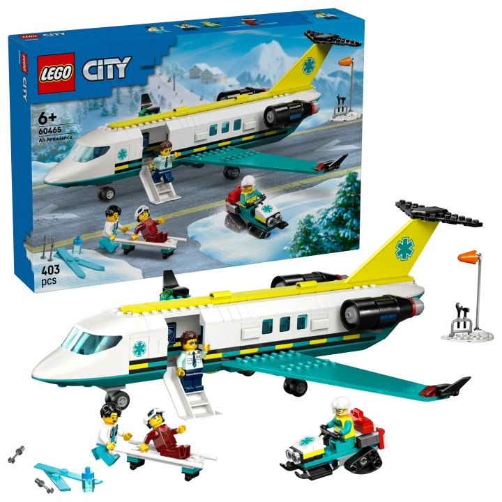 LEGO LEGO City - luftambulancefly til nødsituationer (60465) i gruppen LEGETØJ, BØRN & BABY / Legetøj / Bygge legesager / Lego hos TP E-commerce Nordic AB (D27890)