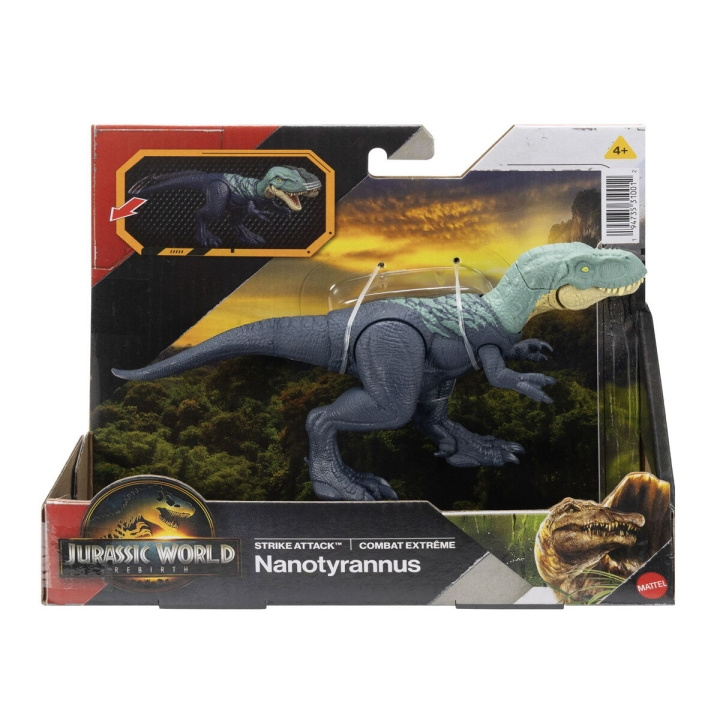 Jurassic World Rebirth Strike Attack - Nanotyrannus i gruppen LEGETØJ, BØRN & BABY / Legetøj / Figurer, miniaturer og tilbehør hos TP E-commerce Nordic AB (D27894)