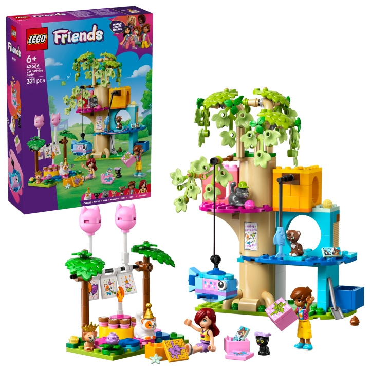 LEGO LEGO Friends - Kattefødselsdag og træhus (42666) i gruppen LEGETØJ, BØRN & BABY / Legetøj / Bygge legesager / Lego hos TP E-commerce Nordic AB (D27904)