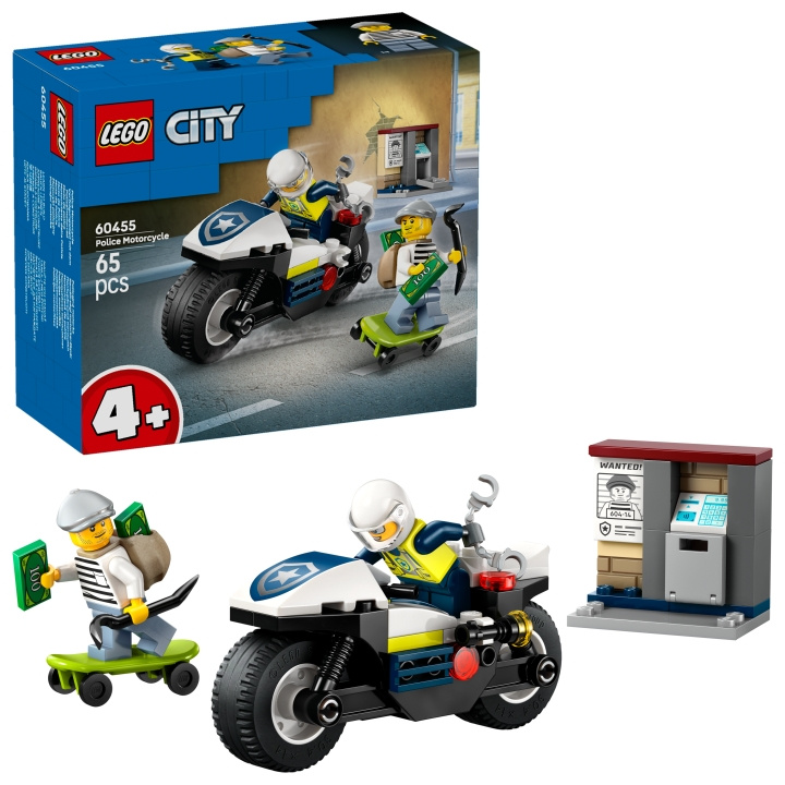 LEGO LEGO City - Politiets motorcykeljagt (60455) i gruppen LEGETØJ, BØRN & BABY / Legetøj / Bygge legesager / Lego hos TP E-commerce Nordic AB (D27915)