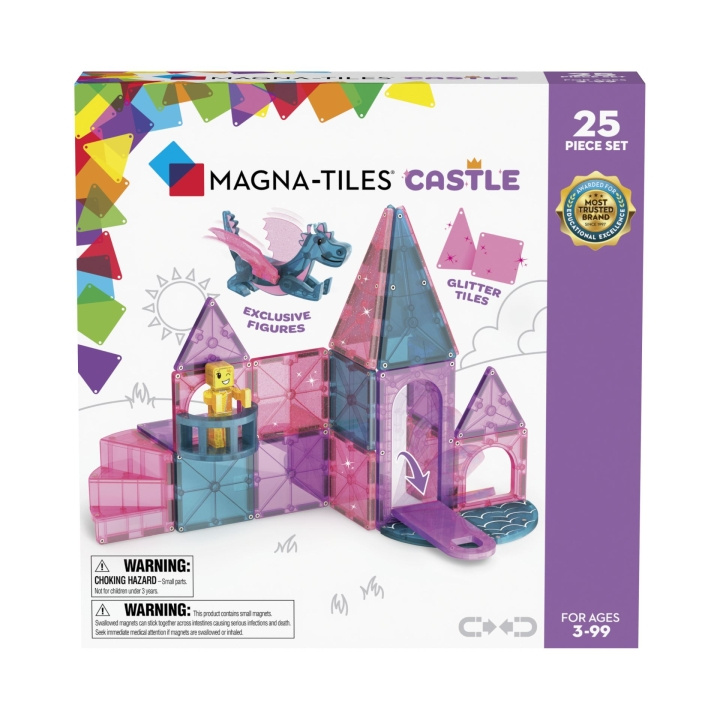 Magna Tiles Magna-Tiles - Slot 25 stk (90290) i gruppen LEGETØJ, BØRN & BABY / Legetøj / Bygge legesager / Klodser hos TP E-commerce Nordic AB (D27941)